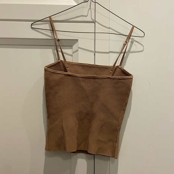 NWOT babaton brown knit tank - size S - Picture 5 of 5